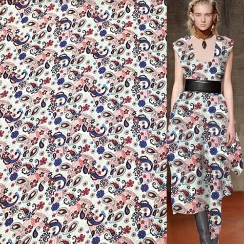 Paisley and floral design jacquard silk and cotton blended fabric 16momme thickness,SCT657
