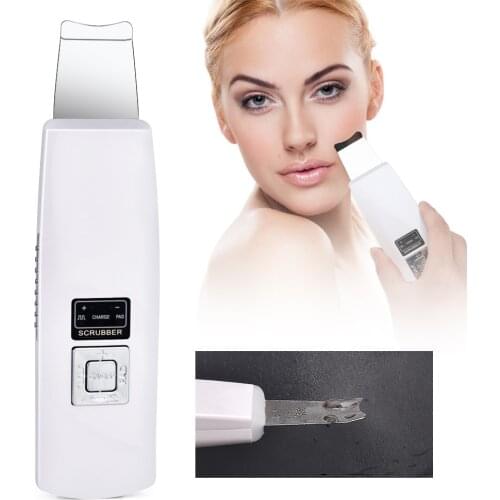 Ultrasonic Face Cleaning Skin Scrubber Deep Cleanser Blackhead Machine Remove Dirt Reduce Wrinkles Facial Whitening Lifting Tool