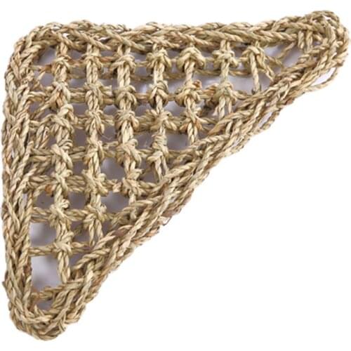 Rope Woven Straw Lizard Hammock Lizard Straw Mat Lizard Nest Pet Reptiles Straw Mat With Suction Cup Pet Mat Nest Cats Dogs Pets