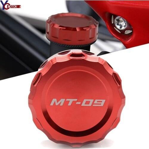 Motorcycle Aluminum alloy Rear Motorbike Brake Master Cylinder Reservoir Cover Caps For Yamha MT09 MT 09 MT-09 TRACER FZ-09 FZ09
