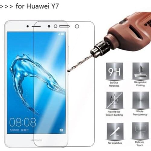 9H Tempered Glass for Huawei Y7 2017 5.5" TRT-LX1 TRT-L21A TRT-L21X TRT-LX3 Protective Film Screen Protector cover