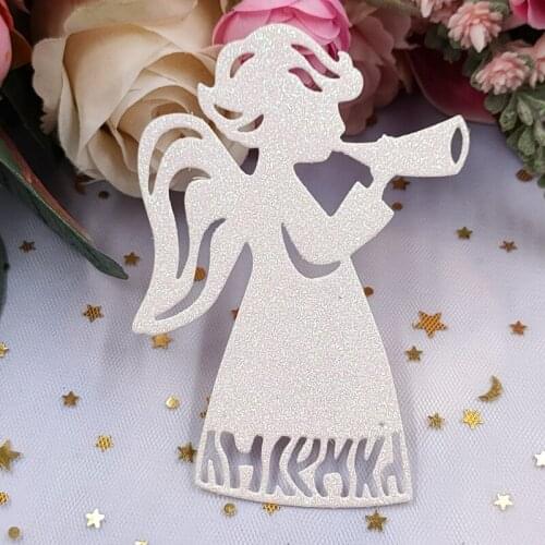 066E Trumpet Angel Metal Cutting Dies Stencil DIY Scrapbooking Album Paper Card Template Mold Embossing Craft Decoration