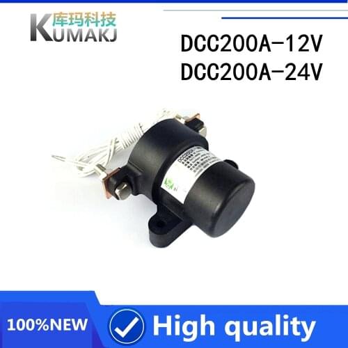 1PCS Automobile relay Dc Contactor DCC200A-12V DCC200A-24V 48V New Energy Relay Special For Electric Vehicle Charging Pile