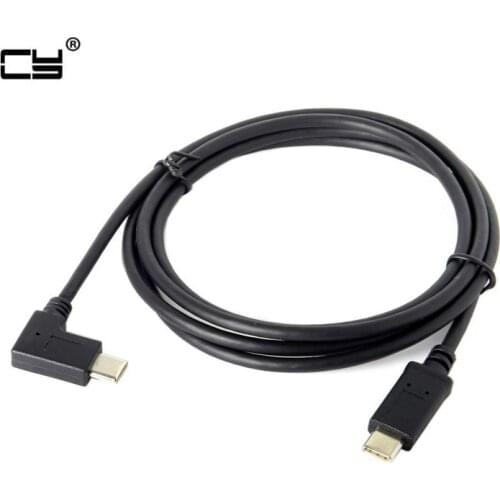 90 Degree Right Angled Type-C to USB-C 2.0 Data Cable 1.5m for Laptop & Phone 5FT