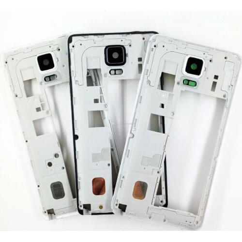 For Samsung Galaxy Note 4 N910 N910F N910V N9100 Full Housing Case Battery Cover N910 Front Middle Frame Bezel Back Cover note4