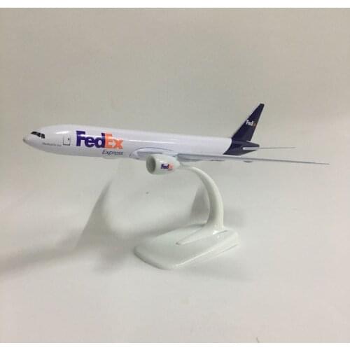 JASON TUTU 20cm Plane Model Airplane Model FedEx Aviation Boeing 777 Aircraft Model 1:300 Diecast Metal Airplanes Planes Toys