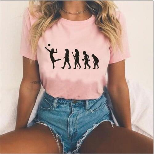 Casual large size cotton womens T-shirt summer funny pattern print short-sleeved tees outdoor Harajuku tops camiseta mujer