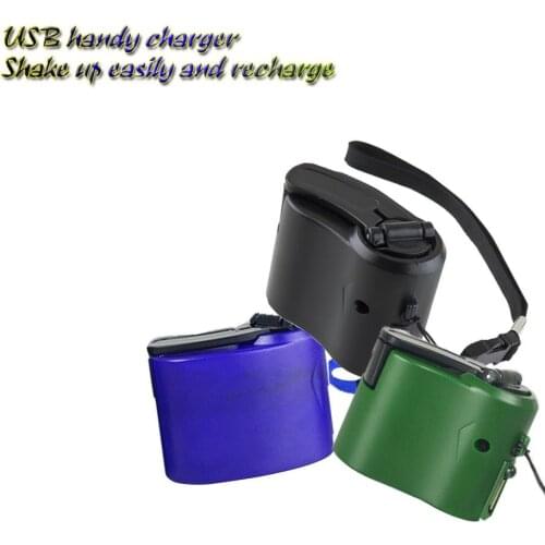 Mini Compact Hand Crank Charger Manual Generator Mobile Phone Emergency Charger Usb Charger Stay Connected Outdoor Survival