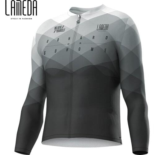 LAMEDA Plus size summer cycling jersey men long sleeves MTB mountain bike road bike cycling clothes 4XL-6XL