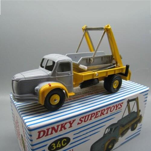 Diecast 1/43 Alloy Dump Truck Garbage Model Metal Collection Decoration Souvenir Ornaments Display Vehicle Boys Toy Gift