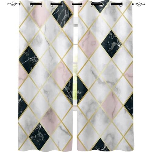 Marble Granite Window Curtains Living Room Curtain Home Decor