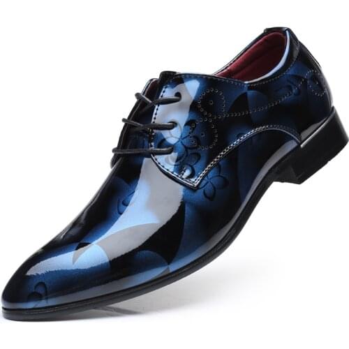 Oxford Shoes for Men Coiffeur Wedding Shoes Men Formal Evening Dress Italian Brand Elegant Shoes for Men Patent Leather Dress