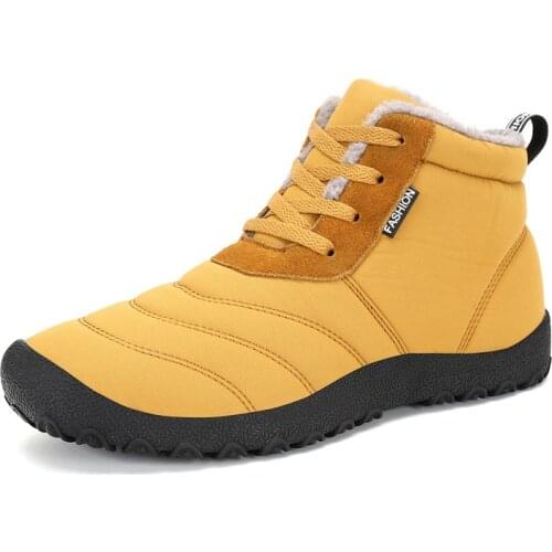 Super Warm Men Winter Boots for Men Warm Fur Waterproof Rain Boots Shoes Plush MenS Ankle Snow Boot Botas Masculina