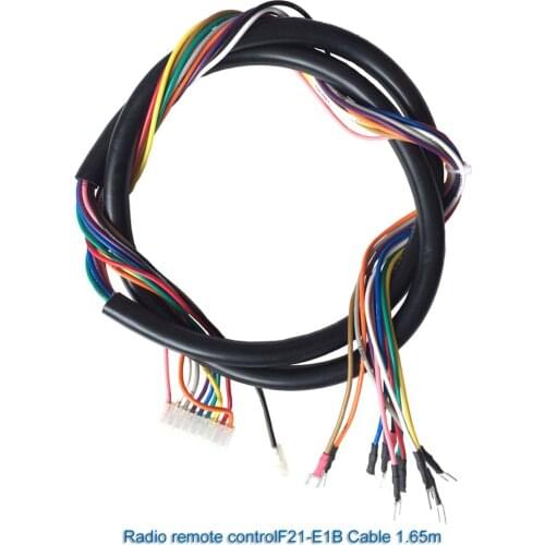 Telecontrol industrial wireless crane remote control F21E1B F21E1 F21e2 receiver acceptor cable 1.65 or 1m length