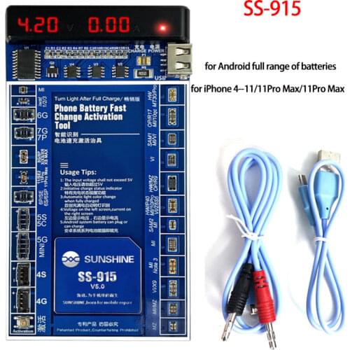 SS-915 Battery Quick Charging Activation Board Test Fixture for iPhone 4- X 11 Pro Max for HUAWEI XIAOMI Full Range Of Android