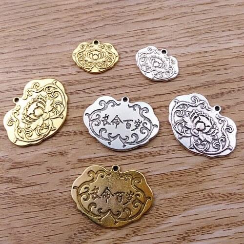 Tibetan Anemone Pendant DIY Beaded Bracelet Necklace Long Life Centenary Simple Accessories