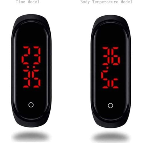 Body Temperature Monitor Smart Fitness Bracelet with Time Display CT01 for Men and Women