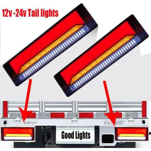 Good Truck 147 LED Waterproof Turn Signal Light Kit RV Rear 12v-24v Stop Turning Taillight Sign Reverse Light For Truck Trailer