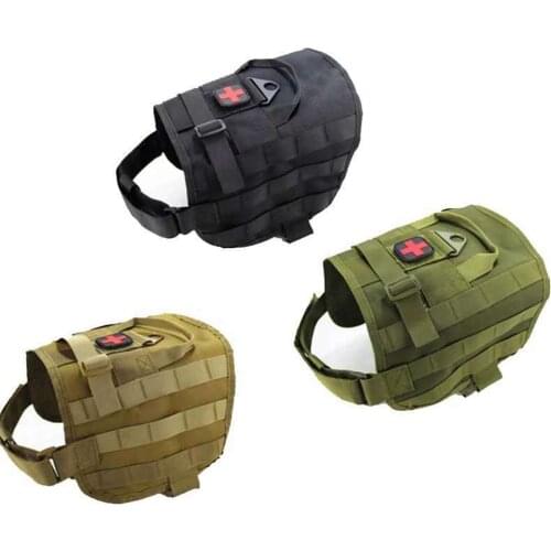 Military Army Police Dog Vest Tactical Hunting Dog Vest Service Dog Training Combat Dog Harness Clothes