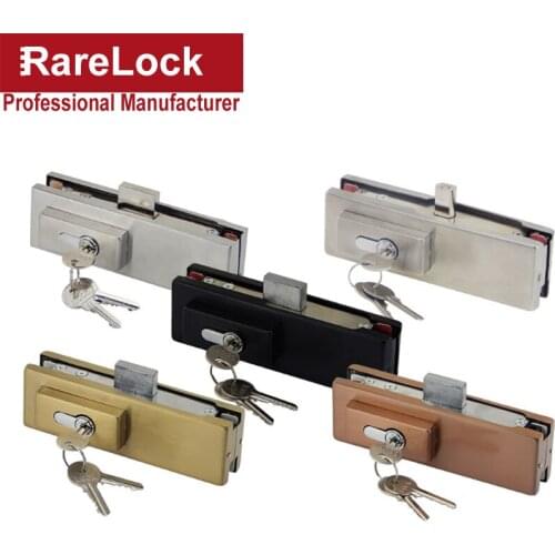 Glass Door Lock for Office Kitchen Shop Hotel Building Hardware DIY Rarelock MMS107 aa