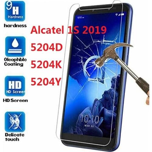 Screen Protector Toughened Tempered Glass For Alcatel 1S 2019 Phone Film for Alcatel 1S 2019 1 S 5024D 5024Y 5024K 5024 D Y 5.5"