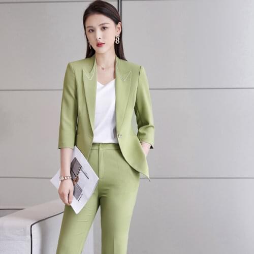 Temperament High Quality Womens Jacket Skirt Two-piece Suit Winter Elegant Long Plaid Ladies Jacket Slim-fit Skirt Female