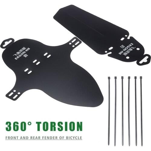 1pair Bicycle Plastic Mudguard Mountain Bike Fenders Set Mudguards Bicycle Mudguard for Bicycle Front & Rear Fenders