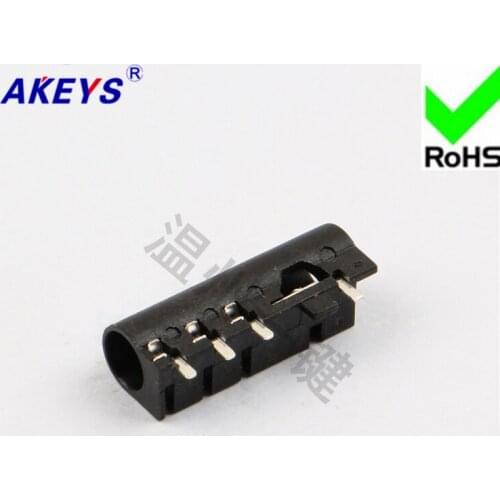 10 pcs 4-foot patch power outlet 3.5mm headphone socket PJ-3618 intercom master socket audio Jack switch
