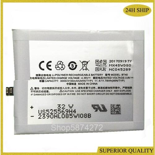 3000mAh BT40 Battery for Meizu MX4 BT40 M460 M461 MX 4 BT 40 M460 M461 Lithium Polymer Replacement battery Battery