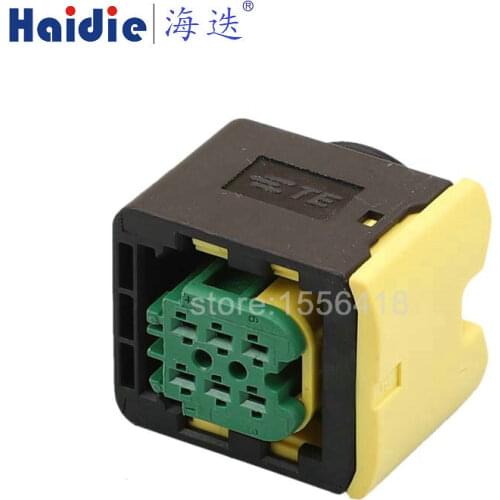 2sets 6pin auto cable waterproof plug 1418469-1 connector electric wiring plug connector 3-1418469-1