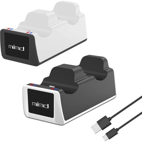 PS5 wireless controller dual charging PS5 game controller charging base with indicator light PS5 wireless controller charger