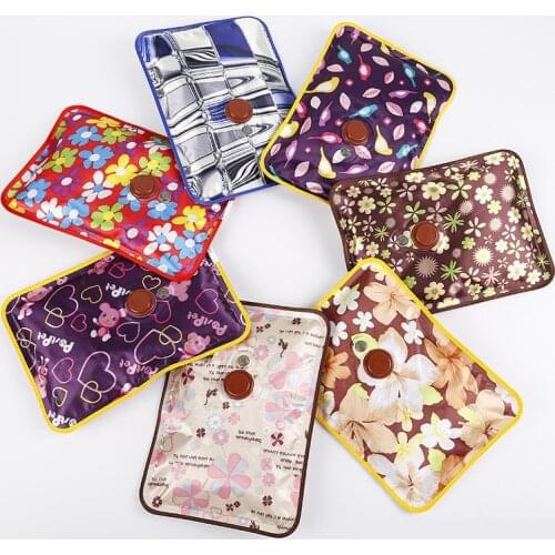 British Standard Electric Hot Water Bottle, Rechargeable Hand Warmer, Mercerized Fabric, Flannel Warm Belly Warm Hands and Feet