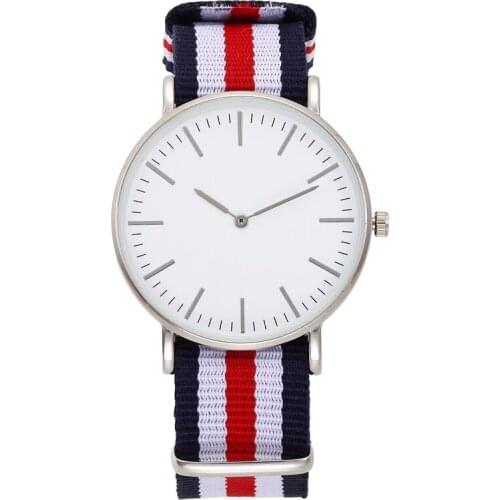 Popular Fashion Casual Quartz Watch Womens Wrist Watches Luxury Nylon Band Bracelet Gold Silver Ladies Analog Clock Reloj Mujer