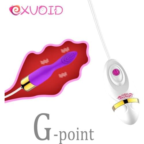 EXVOID Oral Licker Strong Vibration Egg Vibrator 12 Frequency Remote Control G-Spot Massager Tongue Vibrator Sex Toys for Women