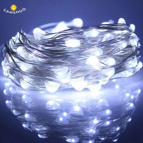USB led String Light 10m 20m Silver Wire Fairy Garland Christmas outdoor Decoration Holiday Lighting Waterproof led string light