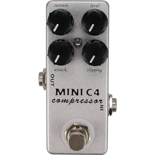 Mosky MINI C4 Compress Guitar Pedal True Bypass Compressor Effect Pedal for Electric Guitar Compressor Pedal Guitar Accessory