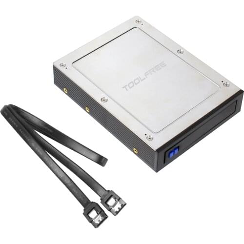 2.5 inch Internal Floppy Bay SATA III 6Gbps Tray-Less Mobile Rack for 3TB 7~12.5mm 2.5" HDD SSD Hard Drive Backplane Enclosure