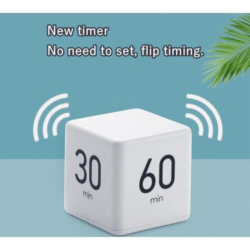 Kitchen Timer Magic Cube Creative Timer 5/15/30/60 Minutes Alarm Time Management Family Kids Yoga Office Workout Home Timer