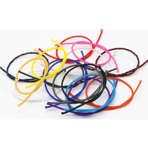 PET Braided sleeves 50M/Lot 2mm Insulation Sleeving PET Braided Expandable sleeve