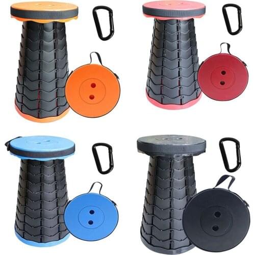 Portable Telescopic Stool Outdoor Folding Chair Fishing Beaching Camping Home Office Beach Chair Silla Plegable Foldable