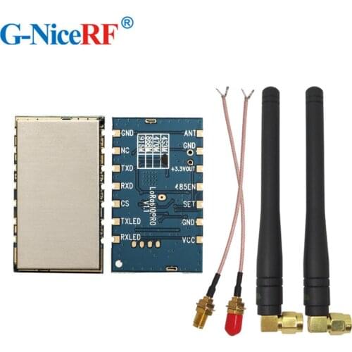 2PCS Rubber Antennas+ 2PCS Lora610 5000 meters long range 915MHz TTL Interface Uart Wireless Module