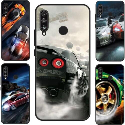 Luxury Car Drift For Huawei P40 Lite P20 P30 Pro Mate 20 Lite Nova 5T P Smart 2019 Case For Honor 8X 9X 10i