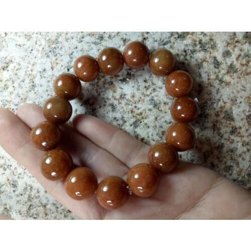 Certified Red Rare Natural Grade A Jade Jadeite 12mm Beads Elastic Bracelet