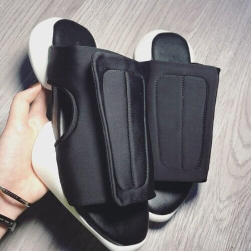 Men Rome Flip Flops Luxury Trainers Anti-skid Casual Shoes Slippers Slides Summer Flats Gladiator Black Beach Sandals Plus Size