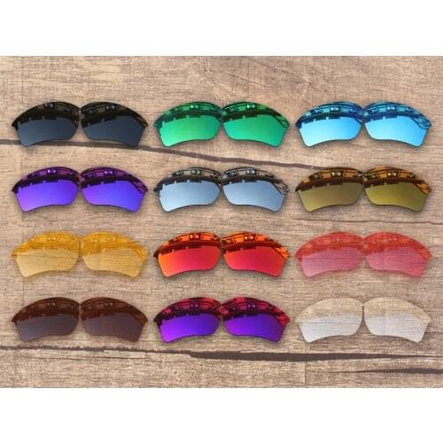 Vonxyz 20+ Color Choices Polarized Replacement Lenses & Ear Socks & Nose Pads for-Oakley Half Jacket 2.0 XL Frame