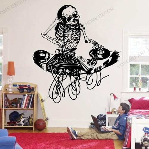 Mordern Home Decal Vinyl Sticker DJ Electronic Rave House Techno EDM Electronic Music Mix remix Wall Decor Design WZ145