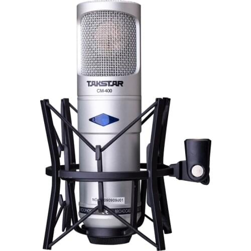 Takstar CM-400-L Studio condenser microphone professional broadcasting TV recording microphone with aluminum suitcase