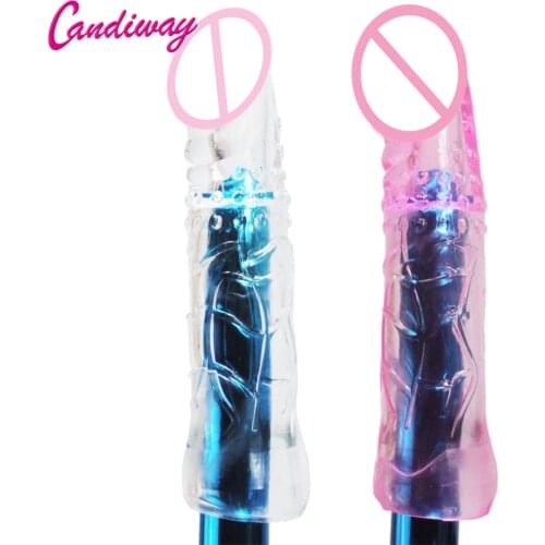 Vibrator Sleeve Male Extensions Condom bolder Enlargement Men Delay Spray Cock Ring Adult Sex products Penis Extender Condoms