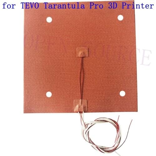 High Temperature Flexible 235 x 235mm Silicone Heater 24V 220V 120V Heated Bed Build Plate for TEVO Tarantula Pro 3D Printer