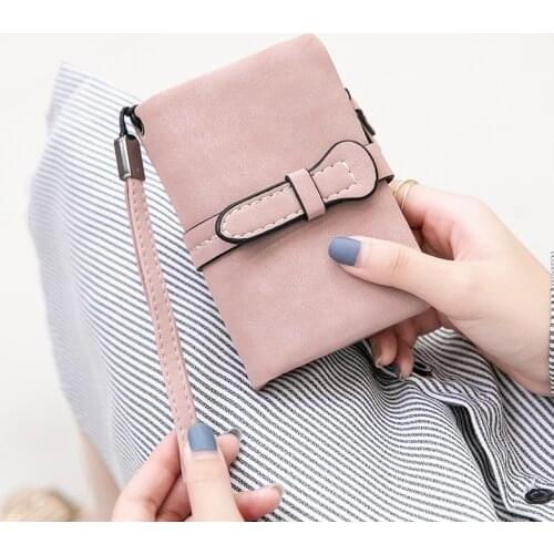 Wallet female short 2021 new student Korean version cute zero purse female folding small purse female